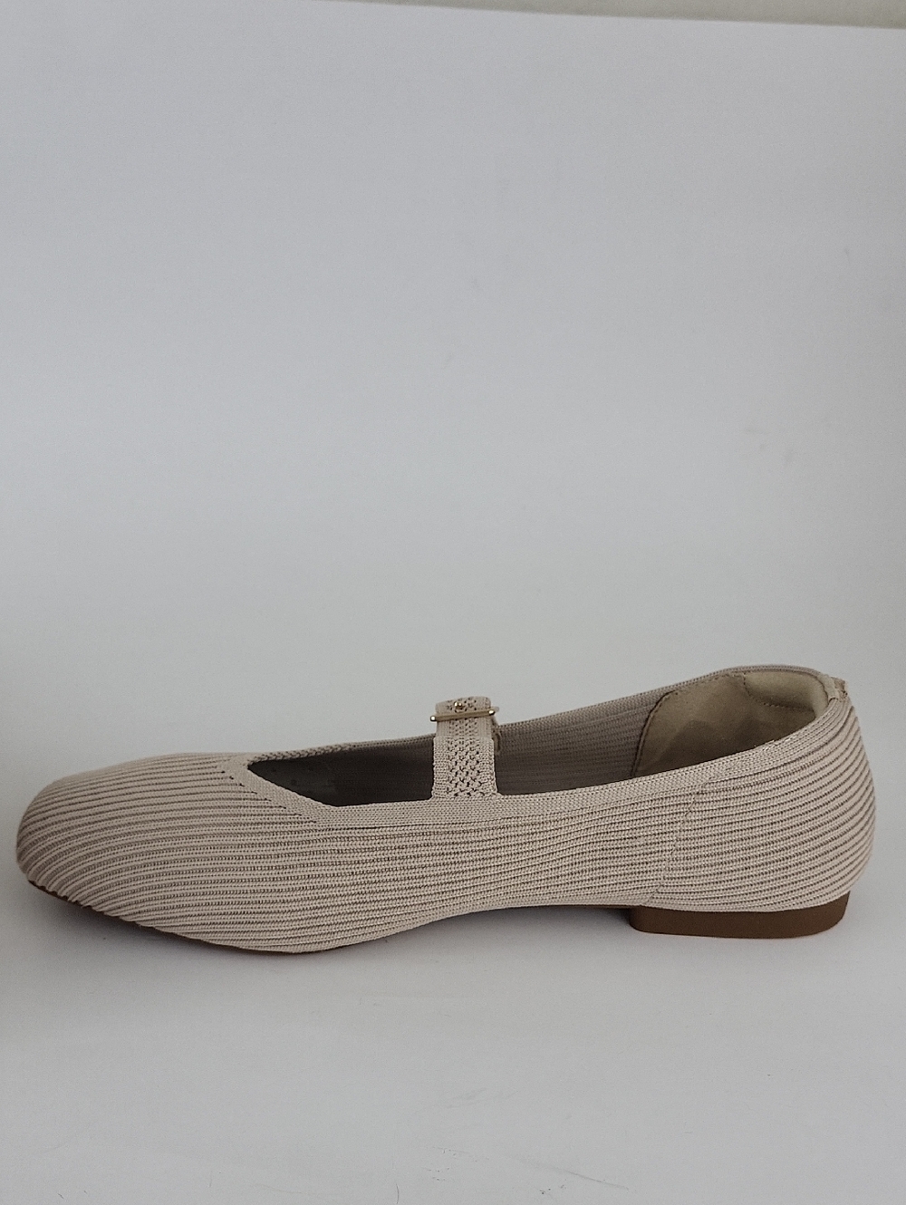 Vivaia Square-Toe Mary Janes Margot Flats in Almond Size US 7.5 / EU 38.5 - Picture 10 of 12